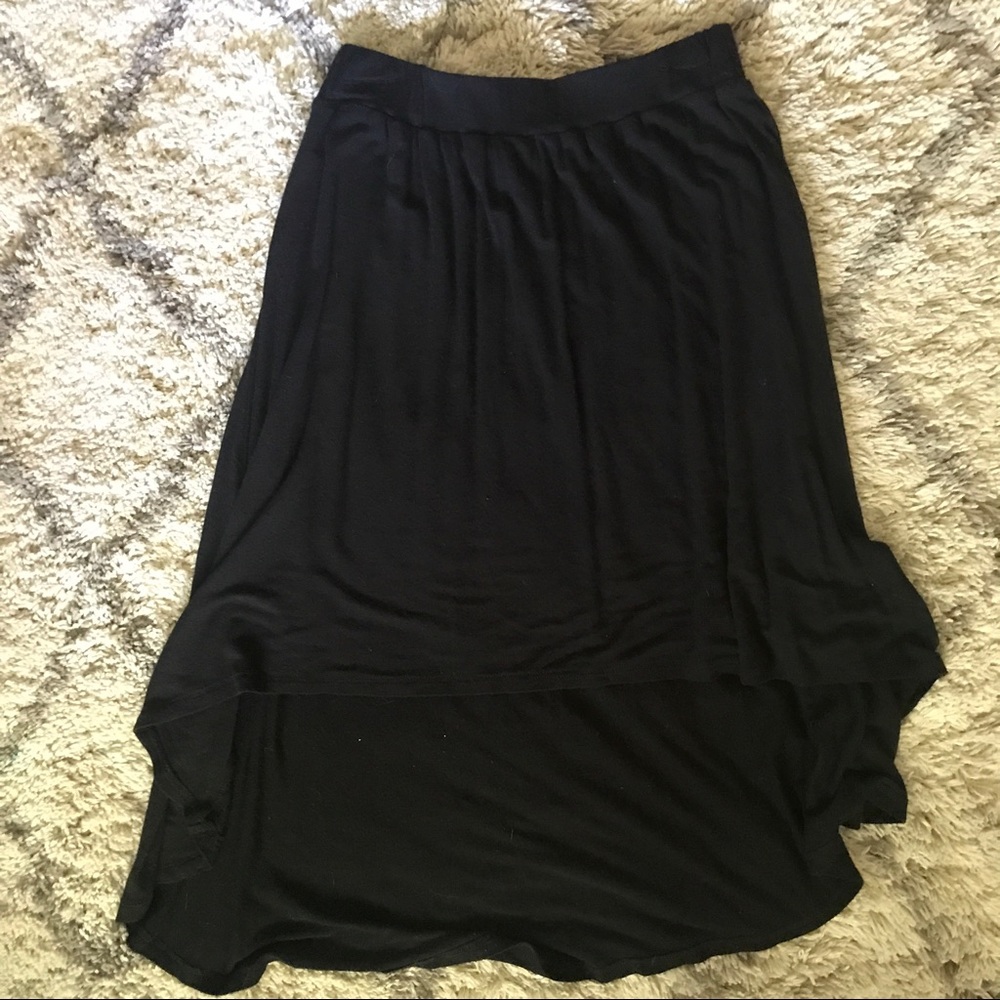 High-low Black Skirt